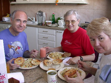 Eating and enjoying!